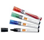 Whiteboardmarker Nobo Liquid ink schuin assorti 4mm 10stuks