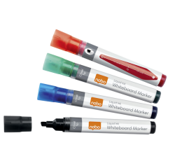 Marqueur tableau blanc Nobo Liquid Ink biseau 4mm assorti 10 pièces