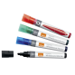 Whiteboardmarker Nobo Liquid ink schuin assorti 4mm 10stuks