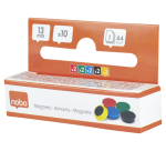 Magneet Nobo 13mm assorti 10 stuks