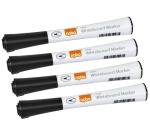Whiteboardmarker Nobo Glide fijn zwart 1mm 4stuks