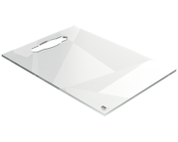 Notitiebord Nobo transparant acryl met handgreep A4