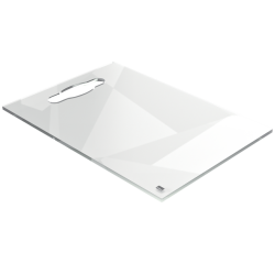 Bloc-notes mini tableau blanc Nobo A4 acrylique transparent avec prise