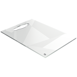 Notitiebord Nobo transparant acryl met handgreep A4