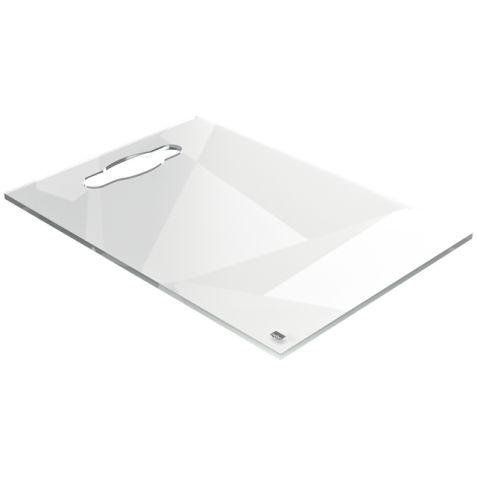 Notitiebord Nobo transparant acryl met handgreep A4