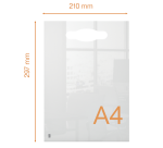 Mini tableau blanc portable Nobo A4 acrylique transparent