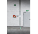 Vloermarkeringstape DURALINE 50mmx30m groen-wit