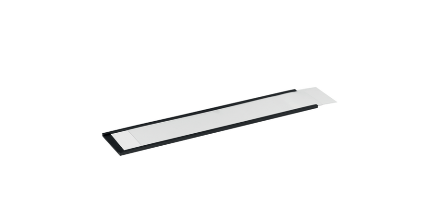 Magnetic Label Holder Durable 200x40mm Anthracite 50 pieces