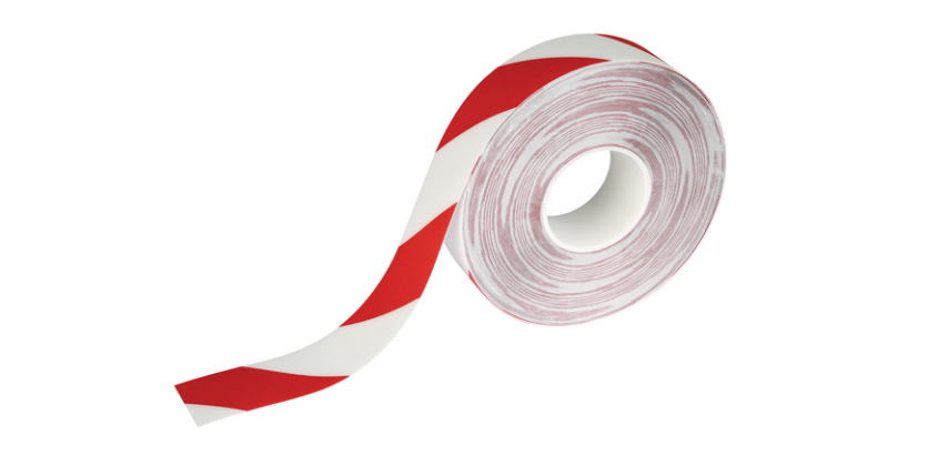 Floor marking tape DURALINE 50mmx30m red-white
