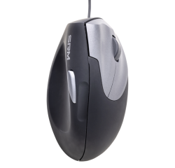 Muis Ergofy SRM VS4 rechts draad zilver zwart