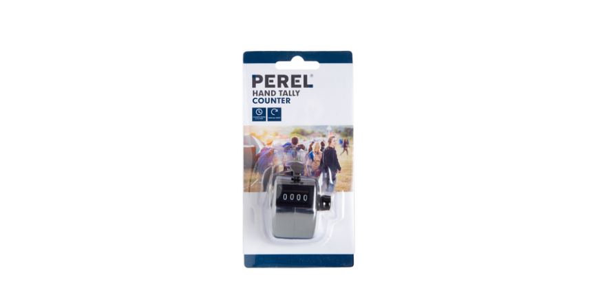 Compteur de personnes Perel avec chiffres de0 à 9999 argent