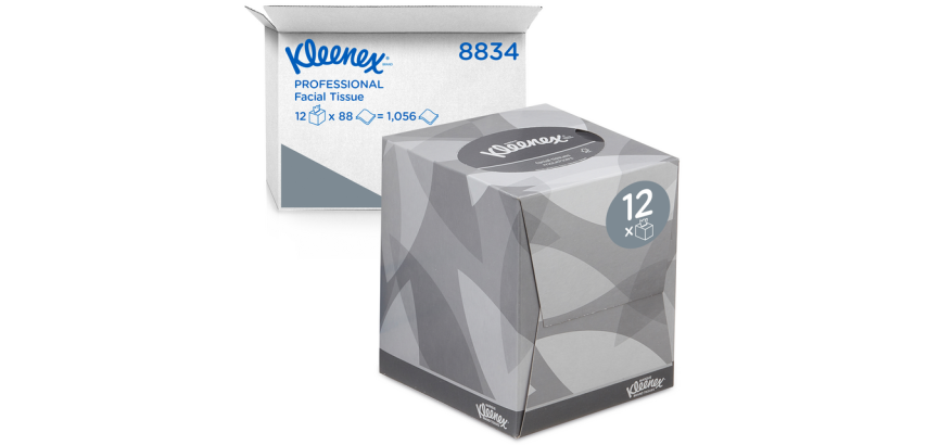 Kleenex Taschentücher 8834 Würfel 2-lagig weiß 88 Blatt