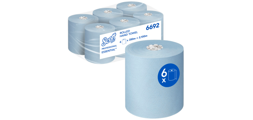KC Scott Essential 6692 Hand Towels 1-ply 350m blue