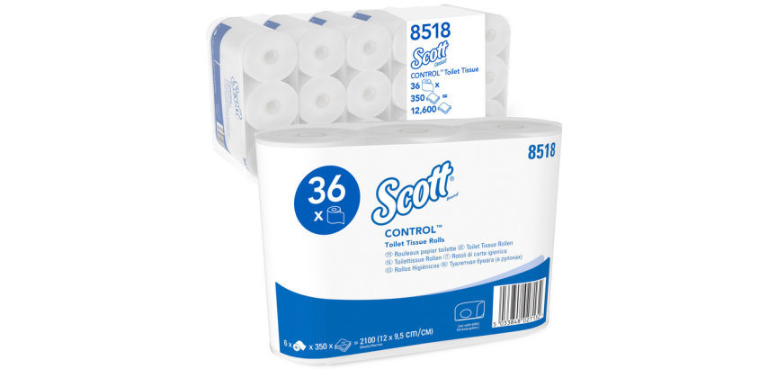 Toiletpapier Scott Control 3-laags 350 vel wit 8518