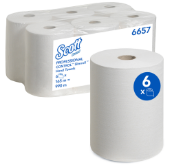 DE_KIM L/6 BOBINE BLANC 165M 1 PLI 6657