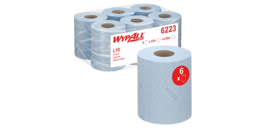 Papier d'essuyage WypAll L10 6223 1 épaisseur 430 feuilles bleu