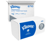 Essuie-mains Kleenex Ultra 6710  pli-I 3 épaisseurs 215x318mm blanc 15x 96 feuilles