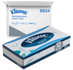 Mouchoirs Kleenex 8824 3 épaisseurs blanc 72 pièces