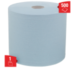 Poetspapier WypAll L20 2-laags 500 vel blauw 7300