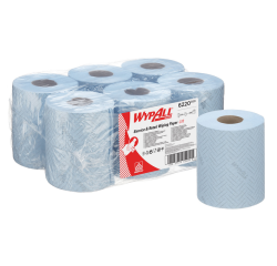 Poetspapier WypAll L10 1-laags 280 vel blauw 6220