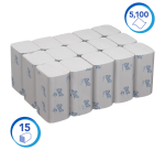 Scott Essential hand towels 6617 1 ply I-fold 200x212mm white 15x 340 sheets