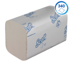 Scott Essential hand towels 6617 1 ply I-fold 200x212mm white 15x 340 sheets