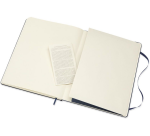 Carnet Moleskine XL 190x250mm uni couverture rigide bleu saphir