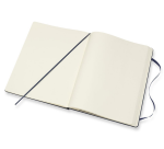 Carnet Moleskine XL 190x250mm uni couverture rigide bleu saphir