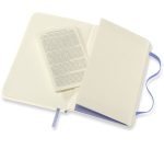 Moleskine Notizbuch Pocket 90x140mm liniert weicher Einband Hortensienblau