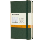 Carnet Moleskine Pocket 90x140mm ligné couverture rigide vert myrte
