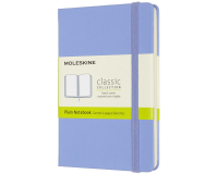 Moleskine Pocket Notizbuch 90x140mm einfarbig harter Einband Hortensienblau