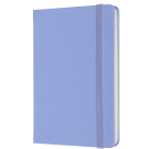 Carnet Moleskine Pocket 90x140mm uni couverture rigide bleu hortensia