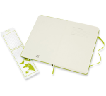 Carnet Moleskine large 130x210mm ligné couverture rigide vert citron