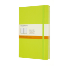 Carnet Moleskine large 130x210mm ligné couverture rigide vert citron