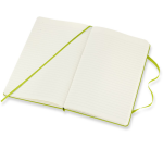Carnet Moleskine large 130x210mm ligné couverture rigide vert citron