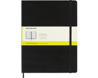 Notitieboek Moleskine XL 190x250mm ruit 5x5 hard cover zwart