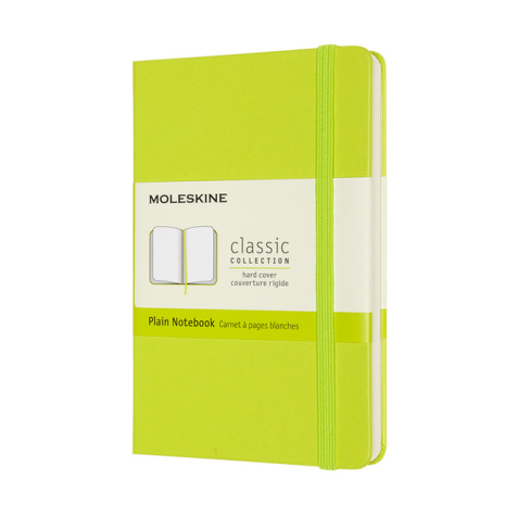 Carnet Moleskine Pocket 90x140mm uni couverture rigide vert citron