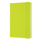 Carnet Moleskine Pocket 90x140mm uni couverture rigide vert citron