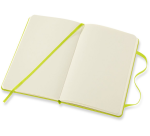 Carnet Moleskine Pocket 90x140mm uni couverture rigide vert citron