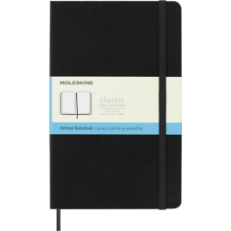 Notitieboek Moleskine large 130x210mm dots hard cover zwart