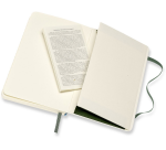 Carnet Moleskine Pocket 90x140mm ligné couverture souple vert myrte