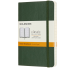 Carnet Moleskine Pocket 90x140mm ligné couverture souple vert myrte