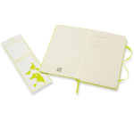 Notitieboek Moleskine pocket 90x140mm lijn hard cover lemon green