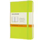 Notitieboek Moleskine pocket 90x140mm lijn hard cover lemon green