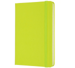 Notitieboek Moleskine pocket 90x140mm lijn hard cover lemon green