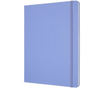 Carnet Moleskine XL 190x250mm ligné couverture rigide bleu hortensia