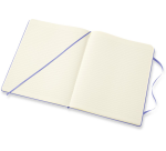 Carnet Moleskine XL 190x250mm ligné couverture rigide bleu hortensia