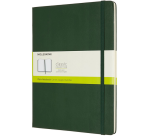 Notitieboek Moleskine XL 190x250mm blanco hard cover myrtle green