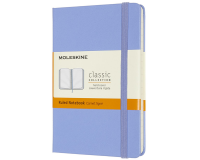 Moleskine-Notizbuch Pocket 90x140mm liniert Hardcover Hortensienblau