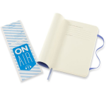 Notitieboek Moleskine pocket 90x140mm blanco soft cover hydrangea blue